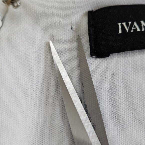 Ivanka Trump Dress 12 Patchwork Floral Sleeveless Assymetric Handkerchief Hem - Picture 11 of 16